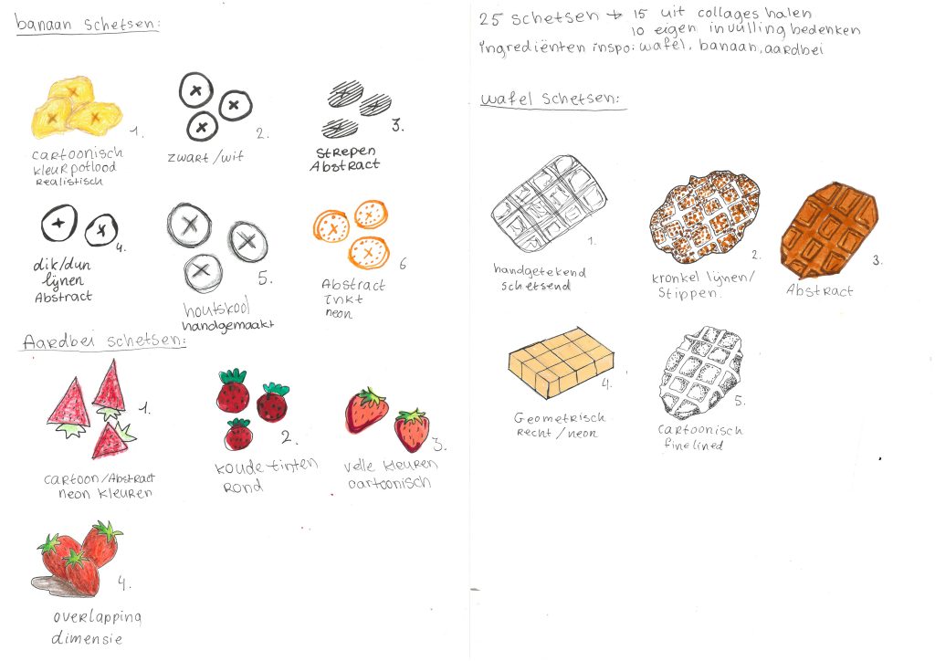 15 schetsen ingredienten